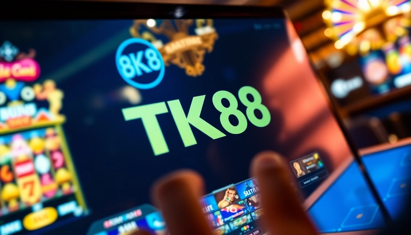 Engaging interactive online gambling experience at tk88win.live showcasing popular casino games.