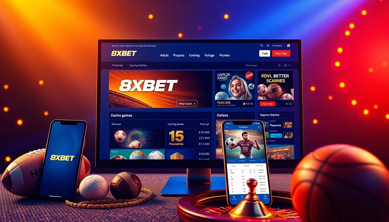 Experience the excitement of online betting at 8xbet.com.se with a vibrant platform interface.