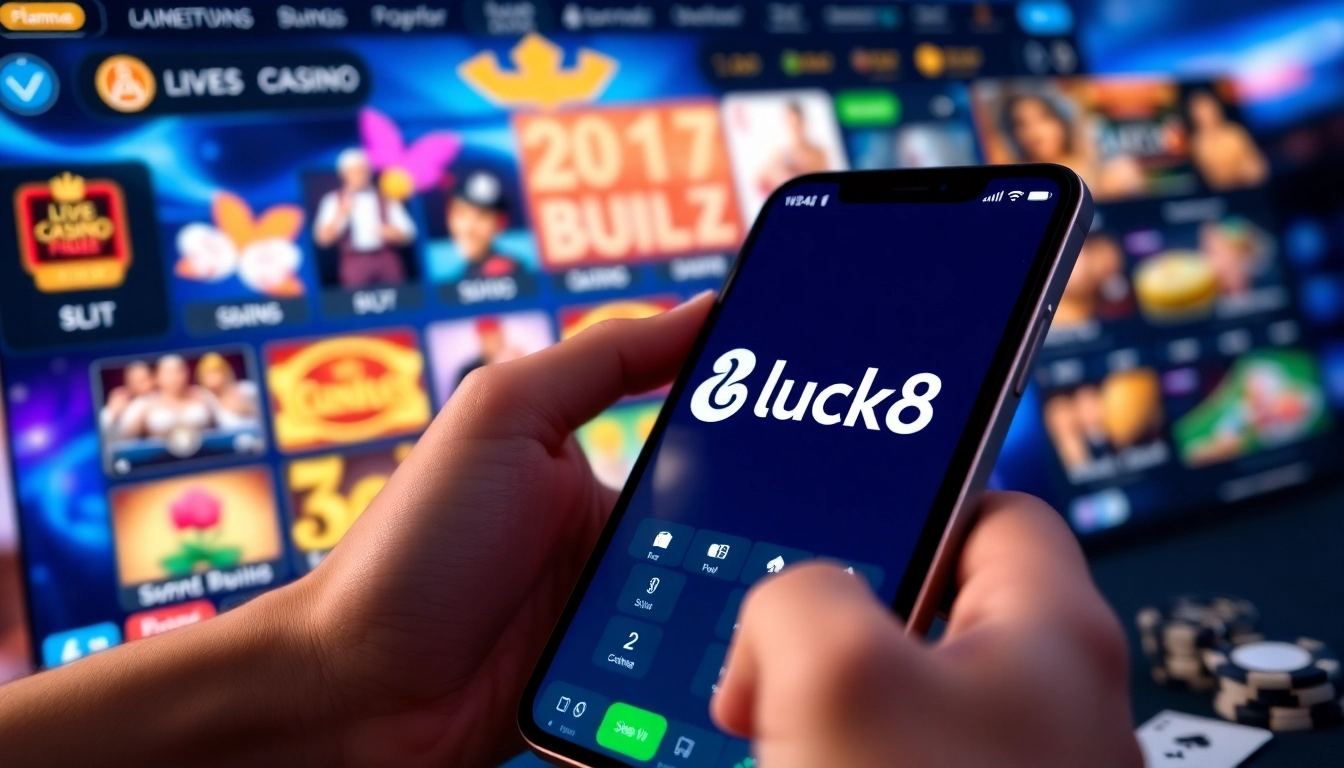 Experience the excitement of online betting with luck8win.live's engaging interface.